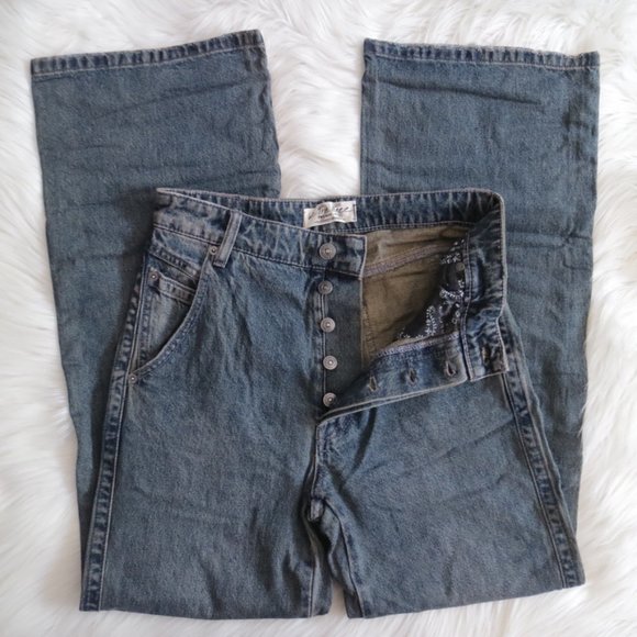 NEW Free People New Without Tag Lakefield Slouchy Jeans Size 25 - Picture 6 of 10